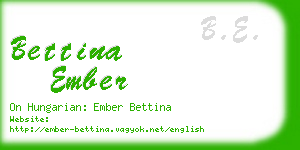 bettina ember business card